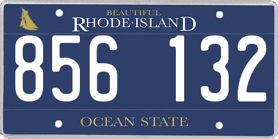 RI license plate 856132
