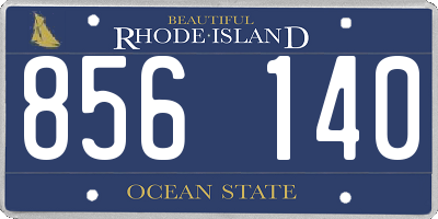 RI license plate 856140