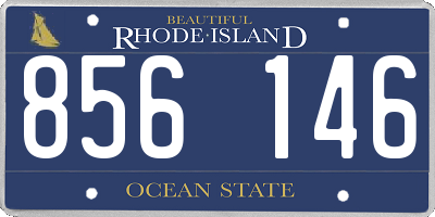 RI license plate 856146