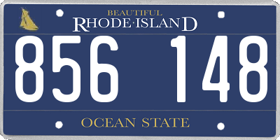 RI license plate 856148