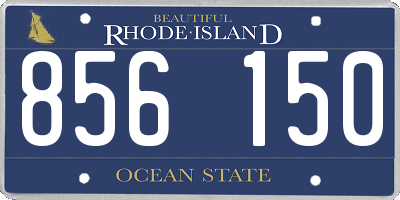 RI license plate 856150