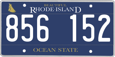 RI license plate 856152