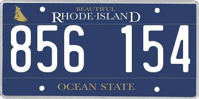 RI license plate 856154