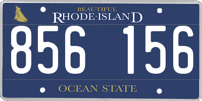 RI license plate 856156