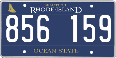RI license plate 856159