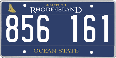 RI license plate 856161