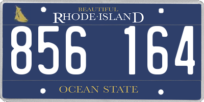RI license plate 856164