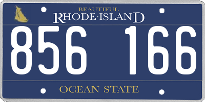 RI license plate 856166