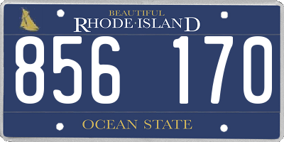 RI license plate 856170