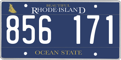 RI license plate 856171