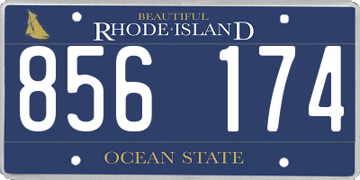 RI license plate 856174