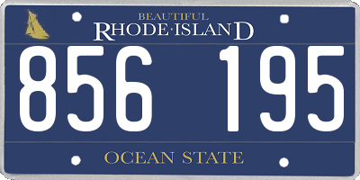 RI license plate 856195