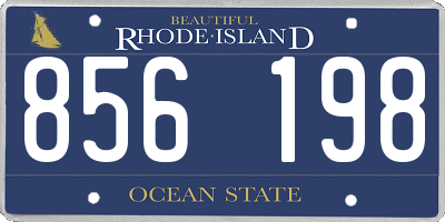 RI license plate 856198