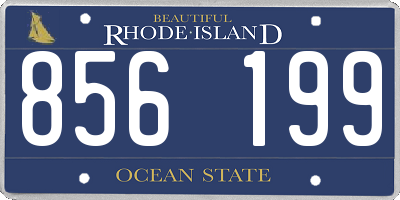 RI license plate 856199