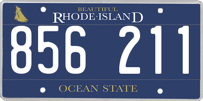 RI license plate 856211