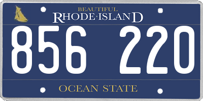 RI license plate 856220