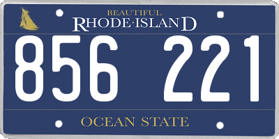 RI license plate 856221