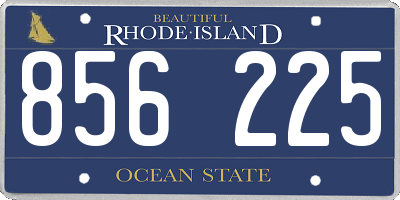 RI license plate 856225