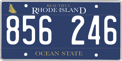 RI license plate 856246