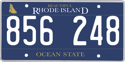 RI license plate 856248