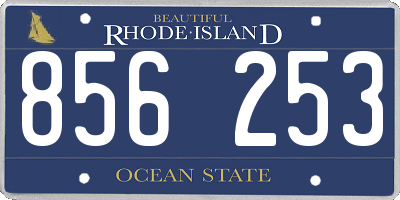 RI license plate 856253