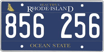 RI license plate 856256
