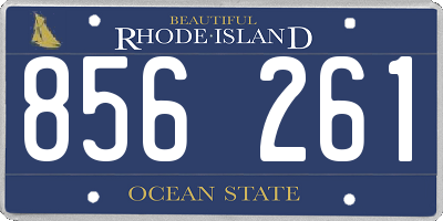RI license plate 856261