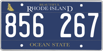 RI license plate 856267