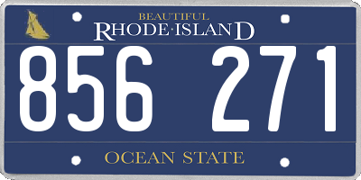 RI license plate 856271