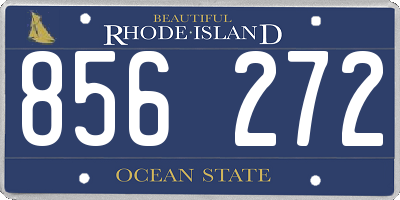 RI license plate 856272
