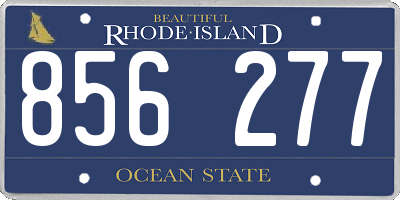 RI license plate 856277