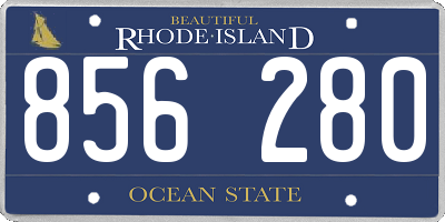 RI license plate 856280