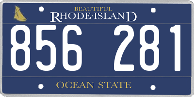 RI license plate 856281