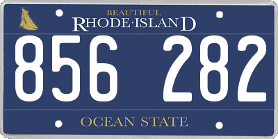 RI license plate 856282