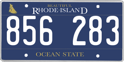 RI license plate 856283