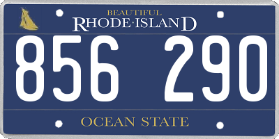 RI license plate 856290