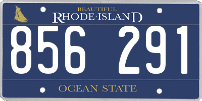 RI license plate 856291