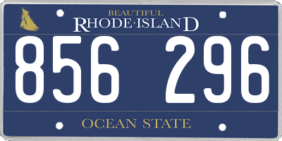 RI license plate 856296