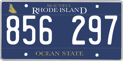 RI license plate 856297