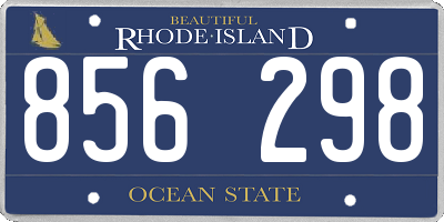 RI license plate 856298