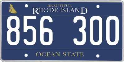 RI license plate 856300