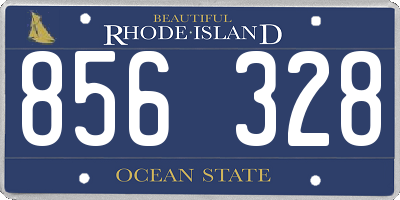 RI license plate 856328