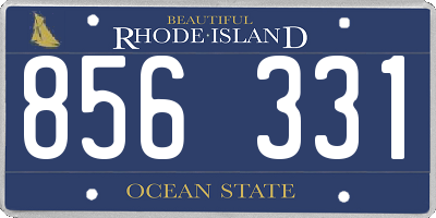 RI license plate 856331