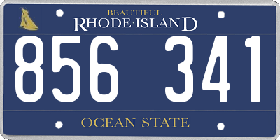 RI license plate 856341