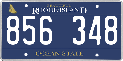 RI license plate 856348