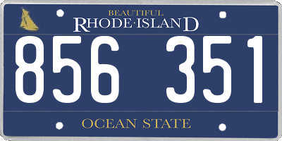 RI license plate 856351