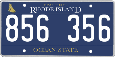 RI license plate 856356