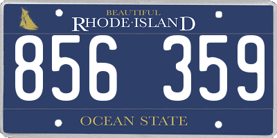 RI license plate 856359