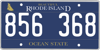 RI license plate 856368
