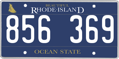 RI license plate 856369